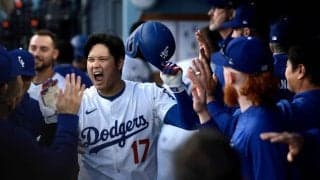 大谷翔平、“パパ初アーチ”は184キロ弾丸ソロ　2戦連続盗塁も決めドジャースが快勝で4連勝