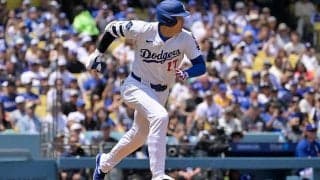 大谷翔平、今季初の5試合連続安打　フェン直三塁打でド軍12得点大勝に貢献、5連勝で4月締め