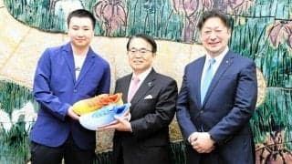 NBA下部リーグの富永啓生選手　知事と面会「もっと成長しないと」