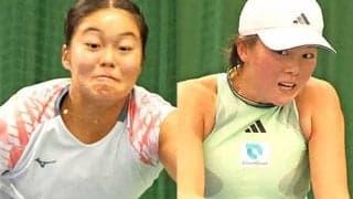 10代の園部八奏と小池愛菜 4強ならず