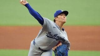 山本由伸が6回2死まで衝撃“ノーヒット投球”　6回無失点で降板…MLBトップ防御率0.90