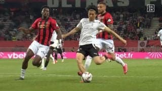 「中村こねええ」「惜し過ぎる」中村敬斗、高速裏抜けで1対1の超絶決定機→逆足シュートもゴールならず「今のは決めたかった」