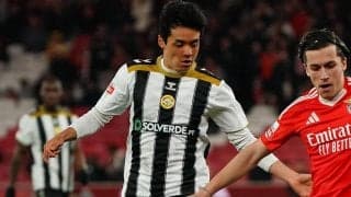 ポルトガルでプレーする山田楓喜が待望の移籍後初ゴール！ 投入1分で見事な抜け出しから得意の左足