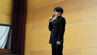 甲子園での高校軟式交流試合に出場する新潟商・渡辺選手にエール