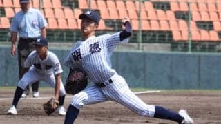 明徳義塾のU-18代表候補左腕が完封勝利！注目の進路にも言及「社会人野球に進みたい」【四国地区大会】