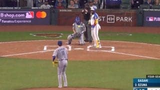 何が起きた？ 佐々木朗希に“打者動けない”「ドン引き」「目が点ｗ」 真ん中高めに剛速球→棒立ち“見逃し三振”「完璧すぎる」