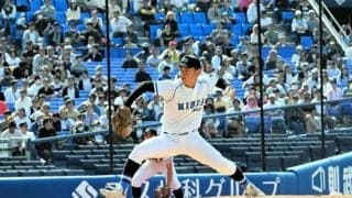 緩急を生かし、強豪相手に好投　三浦学苑の秋山投手　春季高校野球