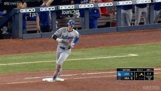 3秒足らずで着弾！ 大谷翔平、今季MLB最速189キロ弾が速すぎる…入った瞬間、“一塁にすら”到達せずの衝撃光景「恐ろしく速い」