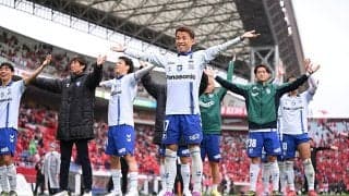 山下諒也の今季4点目で6連勝目指した浦和を撃破したG大阪が3連勝！暫定5位に浮上【明治安田J1リーグ第15節】