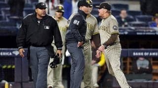 球審にブチギレ退場「納得できない」　ペン、眼鏡投げ捨て顔真っ赤…指揮官まさかのジョーク