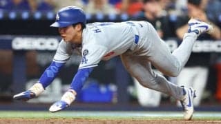 大谷翔平×キム・ヘソンは「もうすでに面白い」 “韓国の至宝”が見せる俊足ぶりに地元記者、メディアは興奮「ド軍で最もエキサイティングな走者かも」