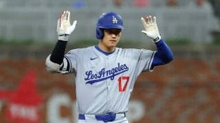大谷翔平、均衡破る三塁打で5試合連続安打　中盤一挙6点の猛攻でドジャース快勝