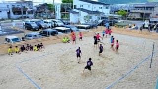 各務原にビーチバレー専用コート　監督が自腹で整備　11日に開業