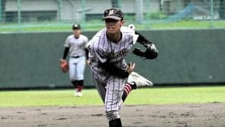 1点差で惜敗も、継投せず1人で投げ抜いた初芝橋本の増田投手