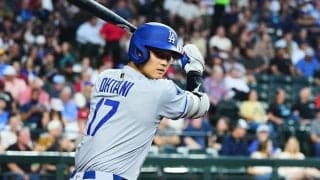 大谷翔平は「1番・DH」　CY賞バーンズと対戦、3試合連発13号なるか…スタメン発表