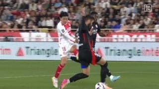 「最高の仕事した」モナコ南野拓実、今季リーグ6得点目でチームをCL出場権に導く先制点！3人に囲まれながらシザーズ＆股抜き→低弾道ショット炸裂