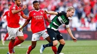 同勝ち点で並ぶベンフィカvsスポルティングCPの首位攻防戦は互いに譲らずドロー決着…守田英正は途中出場【プリメイラ・リーガ】