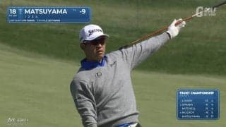 【動画】松山英樹ピンチから一転チップインバーディ締めで「63」首位と4打差で最終日へ【トゥルーイストチャンピオンシップ3日目】