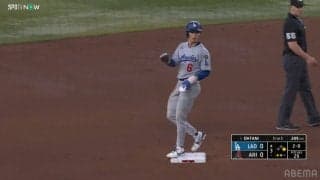 “彗星特急”キム・ヘソンに超警戒！牽制球ボーク判定で進塁し大谷翔平へつないだ？「魅力的な足」「確かに脅威」