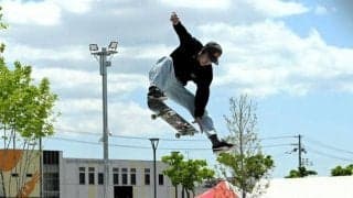 「目標は五輪」　スケボーパークや「3x3」コート整備　日岡山公園