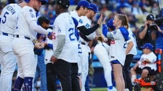 大谷翔平の登場で笑顔…ド軍戦の直前に“素敵な光景”、元新人王も感動「野球より大事」