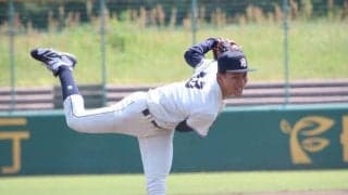 スカウト注目の155キロ右腕が実力発揮！血豆のアクシデントも6回2失点で勝利投手に【京滋大学野球】