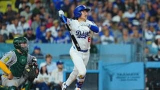 ド軍キム・ヘソンが豪快メジャー1号　同点弾に本拠地喝采…大谷翔平も笑顔で祝福