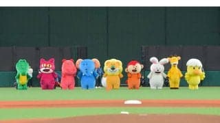 国民的お菓子のキャラが来場…撮影会の参加券はアッという間に終了　パ球団とコラボ