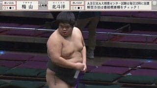 「落ちつけ」「まわしがw」力士に“初々しい”ハプニング発生 取組直後の一コマにファンほっこり