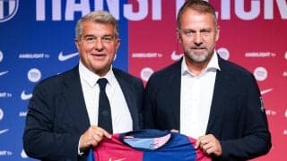 「近日中に発表する」28度目の優勝を果たしたバルセロナ、フリック監督の契約延長にラポルタ会長が言及「話し合いは済んでいる」