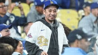 大谷翔平の背後に…千鳥・大悟がドジャース戦を観戦　目の前でHR飛び出し大興奮