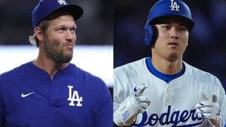 16号直後…カーショーが大谷に贈った高速ポーズが「熱い」　復帰前日に“共演”「かっこよすぎよ」