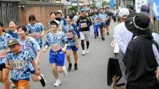 神崎町で発酵マラソン　約5600人の町に2千人超が走る