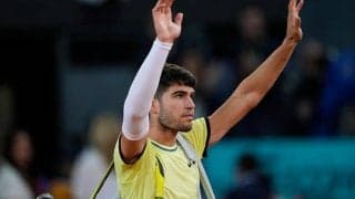 アルカラス、世界8位ルブレフに逆転負けを喫し3連覇阻まれる。前腕部に不安「打つたびに考えた」[マドリード・オープン]