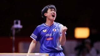 「世界卓球」初戦で難敵に快勝の張本智和が4位、松島輝空が19位、篠塚大登が28位｜卓球男子世界ランキング（2025年第21週）