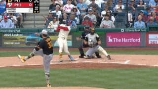 打ってみろ！ 最強右腕、160キロ剛速球で“まさかの光景”「エグい」「速すぎ」怪物スキーンズ、屈指の強打者に“全球直球勝負”→マン振り三振