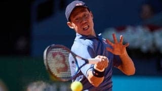 錦織圭 世界24位ハチャノフとの2回戦はセットカウント0-1の第2セット5-2で順延。21日20時以降のセンターコート第2試合に組まれる[ジュネーブ・オープン]