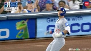 足でも魅せた！鈴木誠也、“快速”内野安打に敵地も喝采　「右打者なのに」間一髪セーフ…相手ショートは憮然