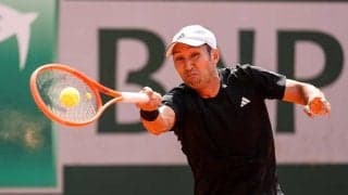 内山靖崇、予選第14シードにストレートで敗れて予選1回戦で敗退[全仏オープン]