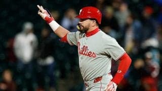 シュワーバー、大谷翔平に並ぶ17号　豪快バックスクリーン弾で本塁打王争いは激戦に