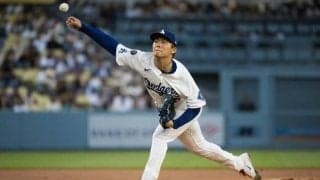 ドジャースの山本由伸がノーノーを期待させる快投　7回1安打無失点