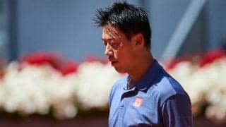 錦織圭 腰痛により2回戦途中で棄権。25日開幕の全仏OP前に不安残す[ジュネーブ・オープン]