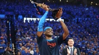 MVP初選出のSGA、サンダーの仲間にメッセージの刻印入りロレックスをプレゼント