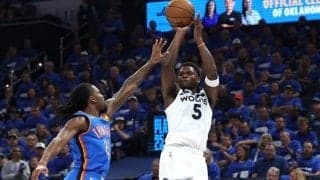 ウルブズのアンソニー・エドワーズが23歳ながらプレーオフ通算得点で球団トップに浮上