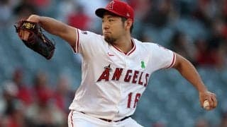 菊池雄星、6回途中無失点で降板　移籍後初勝利の権利…今季最多110球の力投、ネトが美技で救う