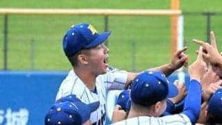 遅れて輪に飛び込む選抜V左腕　健大高崎の佐藤龍月、夏はマウンドで