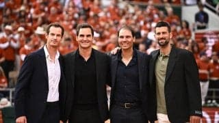 ナダル 全仏OPでの功績称えられ涙「信じられない物語だった」。フェデラー、ジョコビッチ、マレーらBIG4揃う