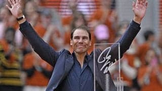 引退ナダル 全仏OPで涙のスピーチ