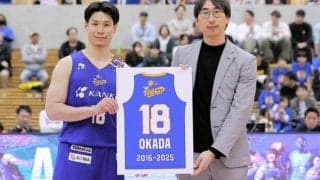 地元でプロ、全力プレーで完走　B3トライフープ岡山・岡田陸人選手