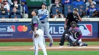 大谷翔平、千賀滉大投手との日本人対決で今季18号先制ソロアーチ　ドジャースは打線振るわず2連敗
